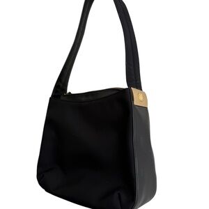 Versace Black Shoulder Bag with Timeless Elegance